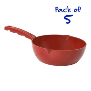 Szufelka kwadratowa wykrywalna Detectamet (Square Scoop) Standardowa, okrągła miska (Standard Round Bowl) (1700 ml) — czerwony