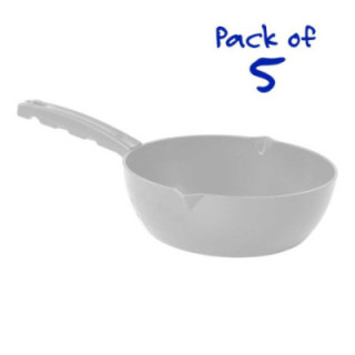Szufelka kwadratowa wykrywalna Detectamet (Square Scoop) Standardowa, okrągła miska (Standard Round Bowl) (1700 ml) — biały