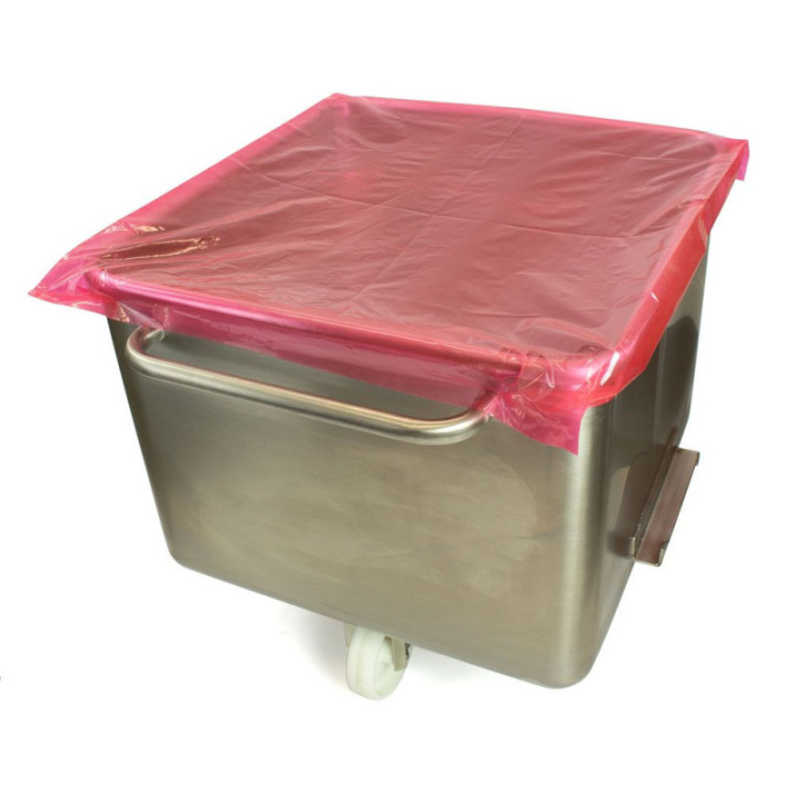 Pokrywa na pojemnik transportowy Detectamet, wersja niewykrywalna (Tote Bin Cover), czerwony, rolka 250 sztuk (Roll of 250)