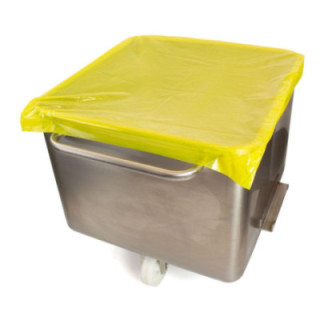 Pokrywa na pojemnik transportowy Detectamet, wersja niewykrywalna (Tote Bin Cover), żółty, rolka 100 sztuk (Roll of 100)