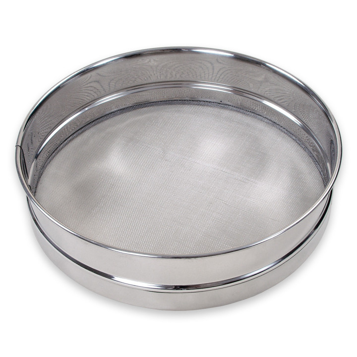 Sito nierdzewne. Średnica 400 mm. Wielkość oczka # 3.0 mm