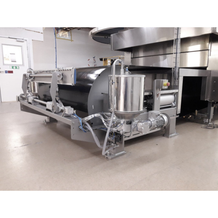 DANMATIC Oven Belt Oiling Unit – natłuszczarka zamontowana przy wlocie pieca