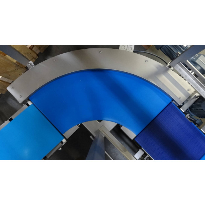 DANMATIC Conveyor – łuk przenośnika, widok z góry
