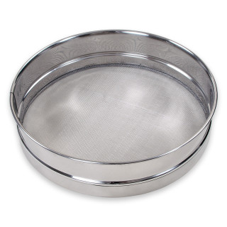 Sito nierdzewne. Średnica 400 mm. Wielkość oczka # 1.0 mm