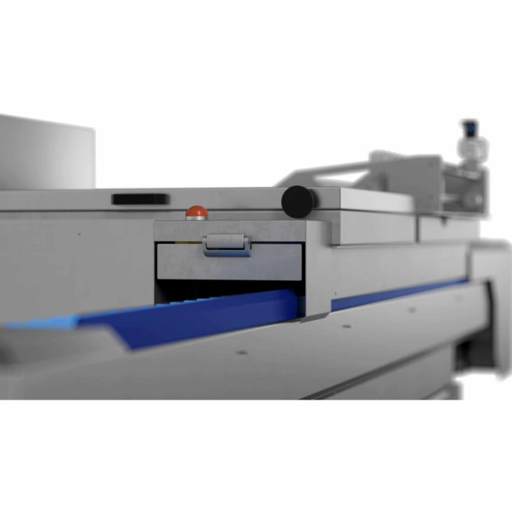 DANMATIC Drilling / Bagging of Baguettes – przenośnik wylotowy, ujęcie szczegółowe