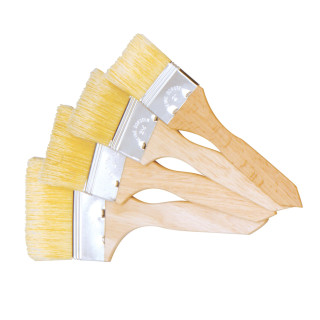 Pędzel cukierniczy 10.16 cm trzonek drewniany naturalne włosie długość 3.8 cm