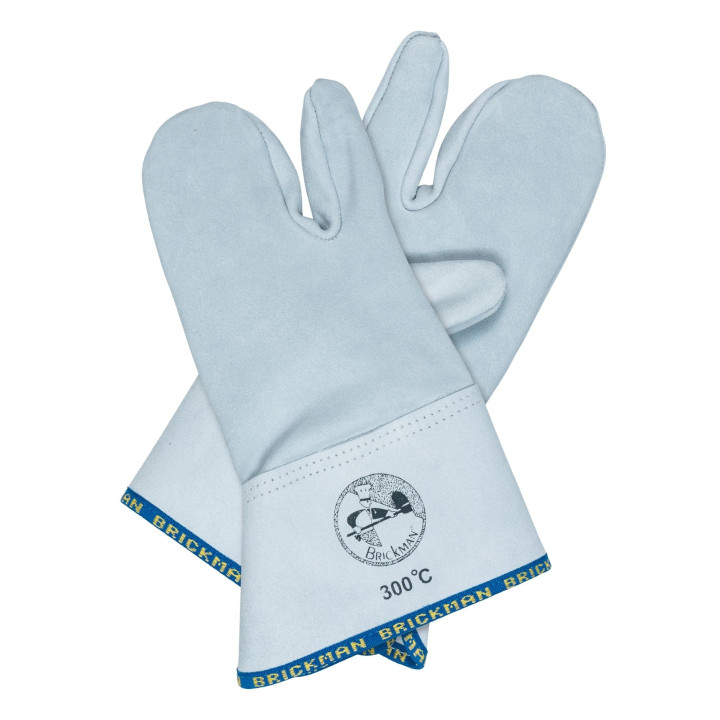 Rękawice piekarskie 3-palce długość 31 cm do +300°C Skórzane