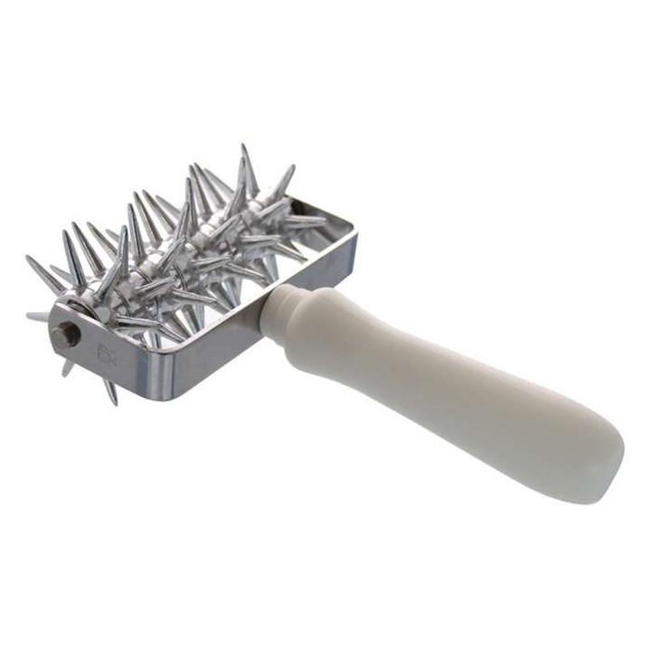 Rolka dziurkująca do ciasta, dł. 120 mm, wykonanie metalowe
