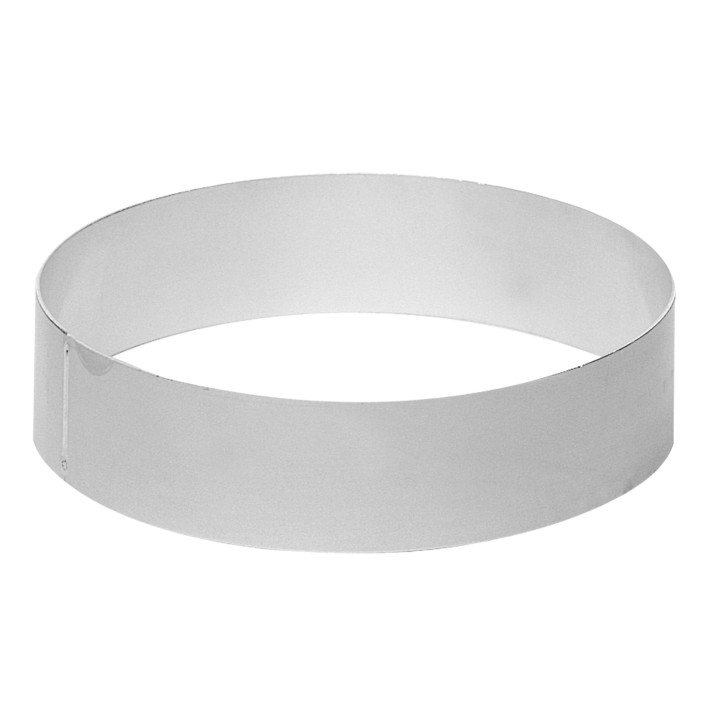 Obręcz do tortu Ø18 cm wysokość 5 cm aluminiowa