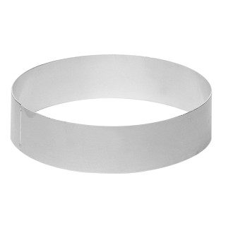 Obręcz do tortu Ø22 cm wysokość 5 cm aluminiowa