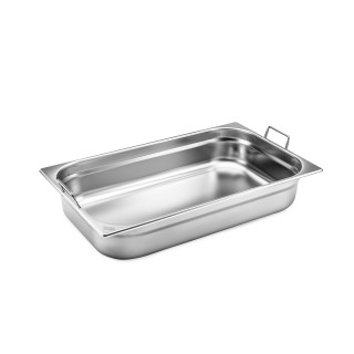 Pojemnik GN 1/1 głębokość 10,0 cm z uchwytami składanymi stal nierdzewna