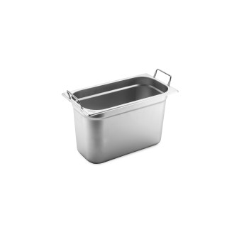 Pojemnik GN 1/3 głębokość 20,0 cm z uchwytami składanymi stal nierdzewna