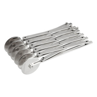 Krajacz do ciasta 22,5 cm 6-kółkowy gładkie kółka stal nierdzewna