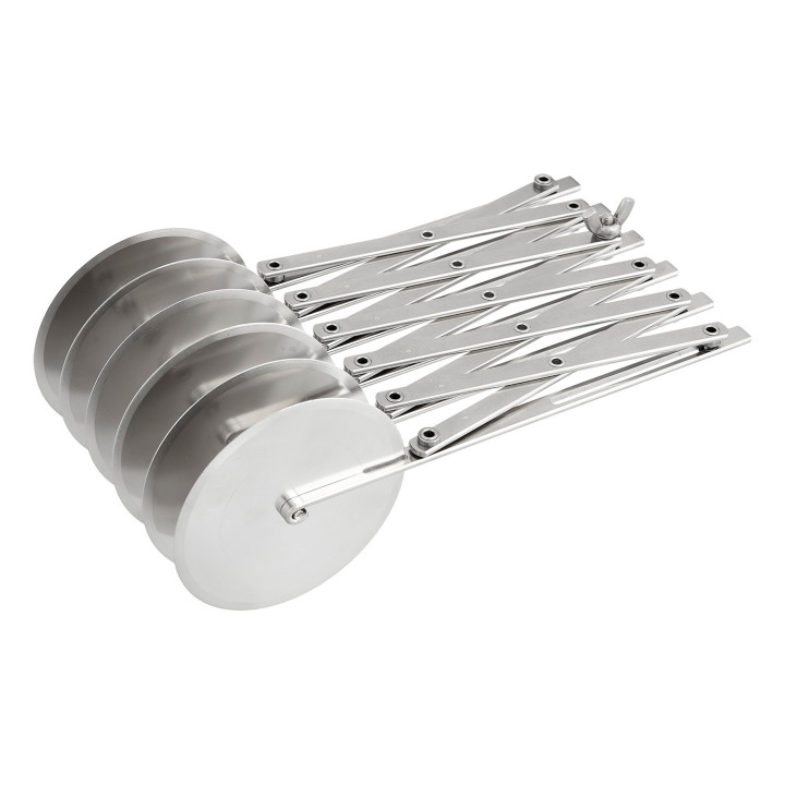 Krajacz do ciasta 27,0 cm 6-kółkowy gładkie kółka stal nierdzewna