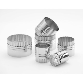 Zestaw wykrawaczy gładki 6 szt. Ø5.0-11,4 cm stal nierdzewna