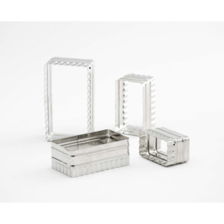 Zestaw wykrawaczy falisty 11.4x6,7 cm stal nierdzewna