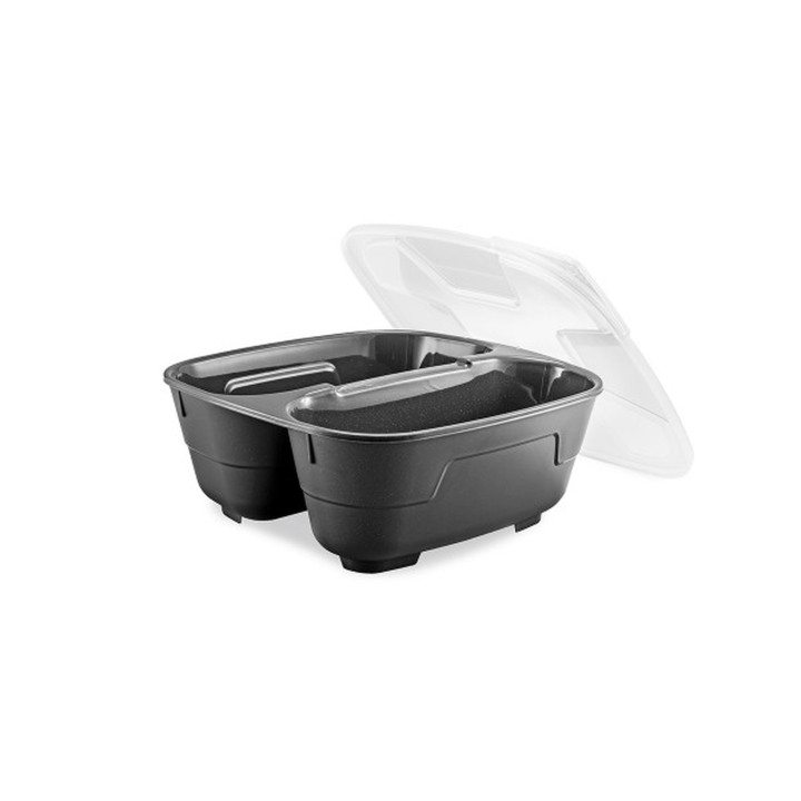 Miska wielorazowa GoodBowl Twin antracyt 5 szt. z tworzywa