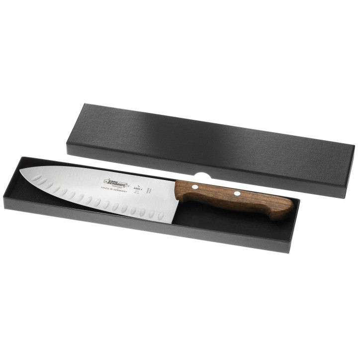 Nóż kuchenny uniwersalny ostrze gładkie Edycja 1884 długość 32 cm trzonek drewniany stal nierdzewna