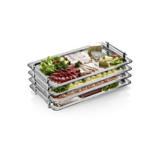 Taca nierdzewna GN 1/1 z raczkami