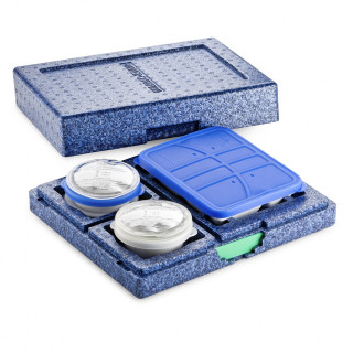 Pojemnik EPP "Dinner Champion" do cateringu -1 taca porcelanowa 2 miseczki