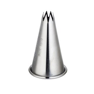 Końcówka nierdzewna karbowana śr.8 mm z rantem