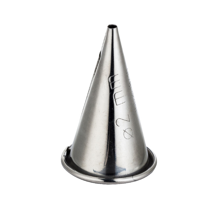 Końcówka nierdzewna okrągła śr.2 mm z rantem