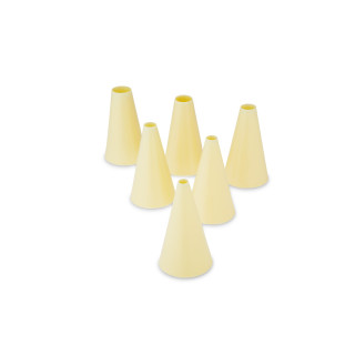 Komplet końcówek z tworzywa, (6 szt.okrągłych) piekarniczy