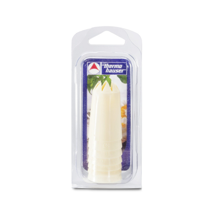 Komplet końcówek z tworzywa, karbowanych, 7- częściowy