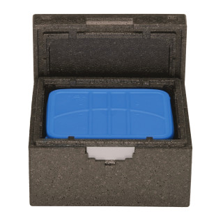 Pojemnik izotermiczny do cateringu wys. 11,5 cm, pasują tace porcelanowe -3 płytkie lub 2 głębokie