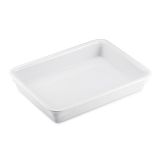Porcelanowa taca prostokątna obiadowa, niepodzielona