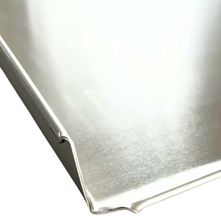 Blacha piekarnicza PEŁNA 78x58 cm 3 ranty Aluminium grubość 1,5 mm