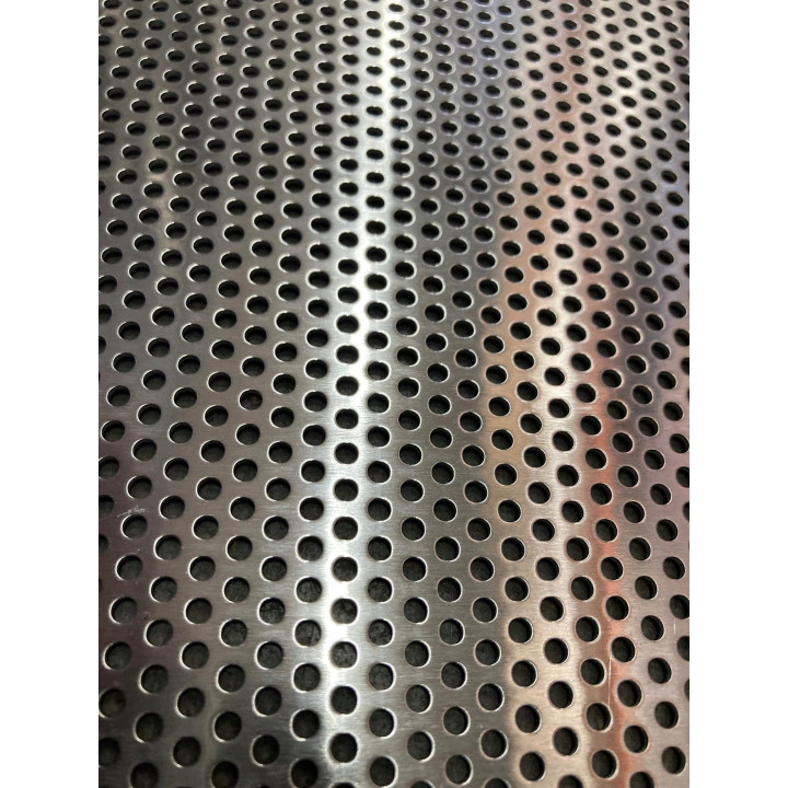 Blacha piekarnicza PERFOROWANA 80x60 cm 2 ranty Aluminium grubość 2 mm