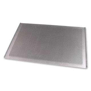 Blacha piekarnicza PERFOROWANA 78x58 cm 2 ranty Aluminium grubość 2 mm