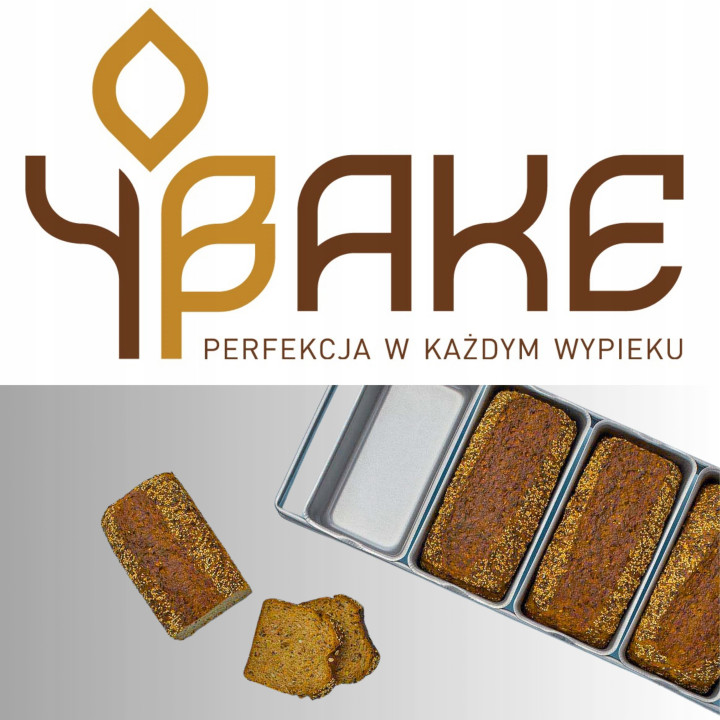 Forma zespolona do pieczenia chleba formowego 4 szt. 23x11x9.5 cm