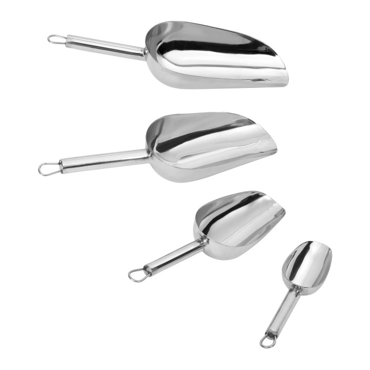 Szufelka do mąki pojemność 300 ml stal nierdzewna długość 20.5 cm