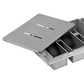 Forma zespolona do pieczenia chleba tostowego 4 szt. 280x95x95 mm 0,60 kg L-580 z pokrywą