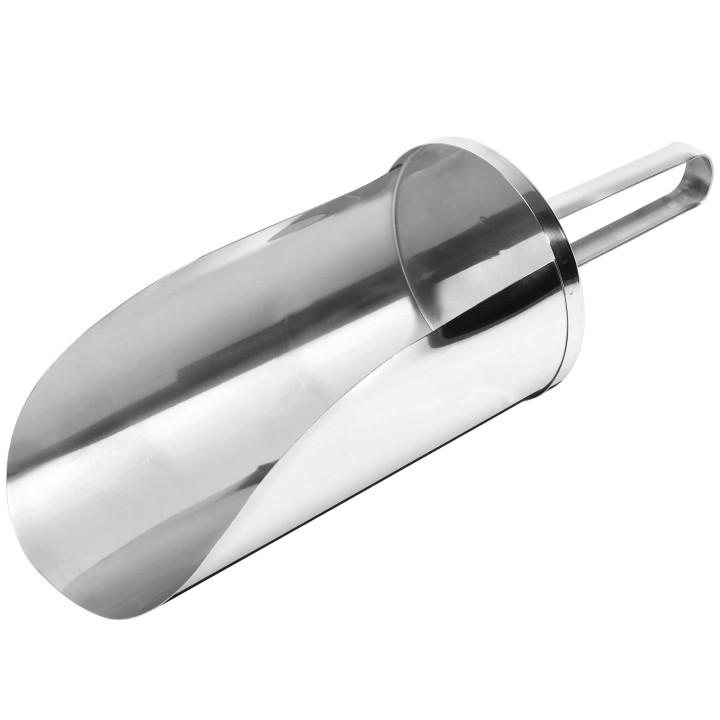 Szufelka do mąki pojemność 1100 ml stal nierdzewna długość 20.5 cm