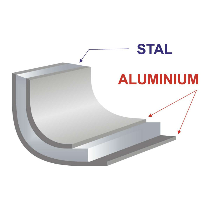 Forma zespolona do pieczenia chleba formowego 4 szt. góra 140x85 mm dół 135x80 mm wysokość 80 mm L-600