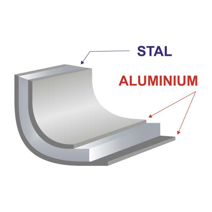Forma do pieczenia ciast składana góra 200x100 mm dół 190x90 mm wysokość 100 mm Alusteel