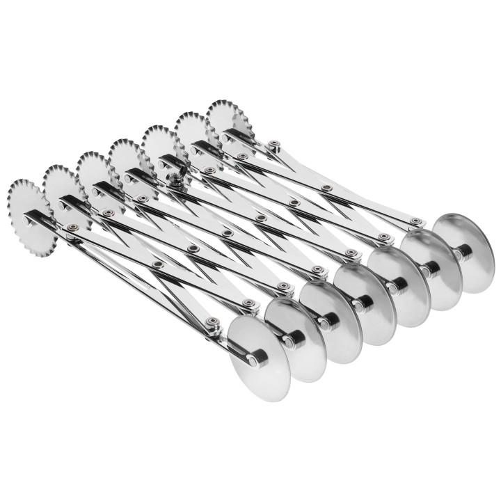 Krajacz do ciasta ostrze faliste długość 75 cm stal nierdzewna ostrze gładkie i faliste