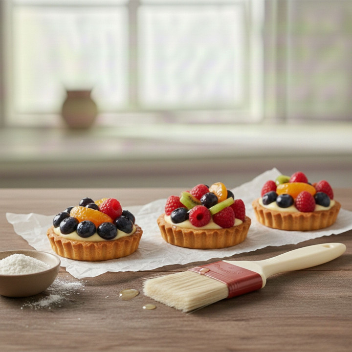 Pędzel cukierniczy Emil Schmidt 8312 włosie naturalne szerokość 6,35 cm długość 24 cm