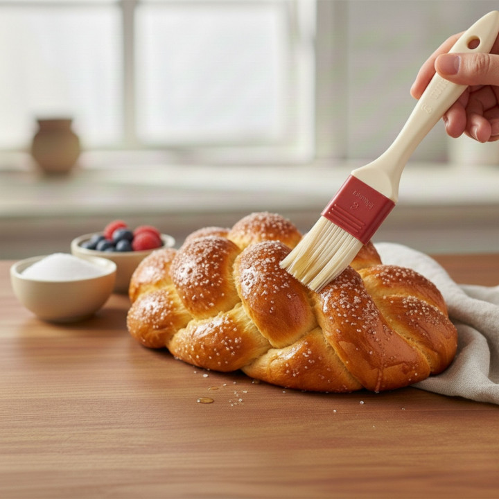 Pędzel cukierniczy Emil Schmidt 8314 włosie naturalne szerokość 3,8 cm długość 20,5 cm