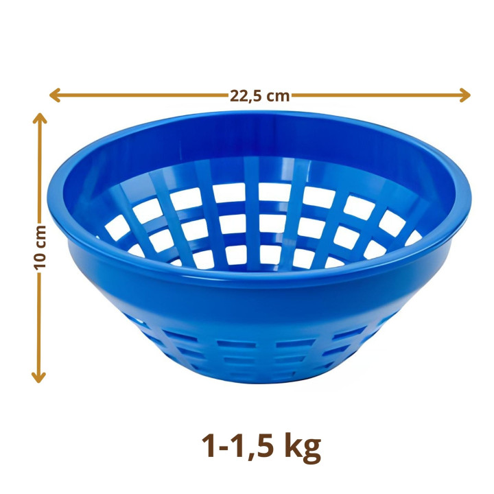 Koszyk do garowania chleba okrągły Ø22.5 cm do 1.5 kg Plastikowy