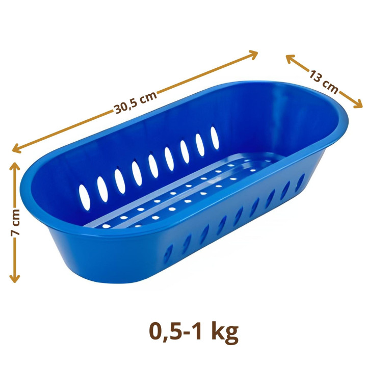 Koszyk do garowania chleba owalny 30.5x13 cm do 1 kg Plastikowy