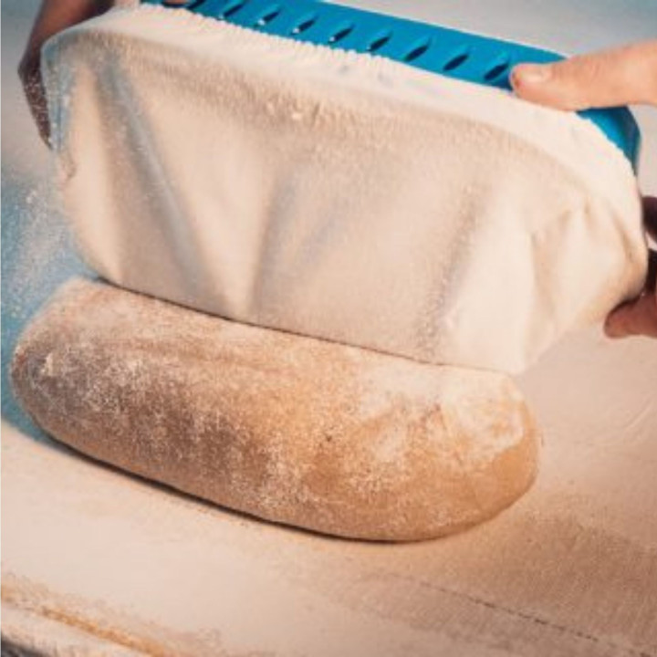 Pokrowiec na koszyk do garowania chleba owalny 30.5x13 cm do 1 kg (zielony) Tkanina EVO Special