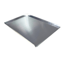 Blacha piekarnicza PEŁNA 80x60 cm 3 ranty Aluminium grubość 1,5 mm