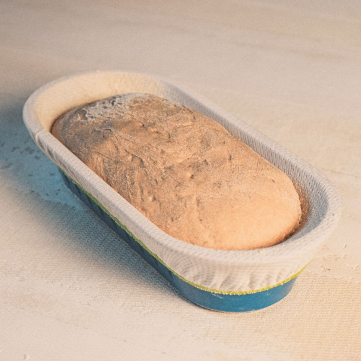 Pokrowiec na koszyk do garowania chleba owalny mini 27.5x12 cm do 0.9 kg (pomarańczowy) Tkanina EVO Special