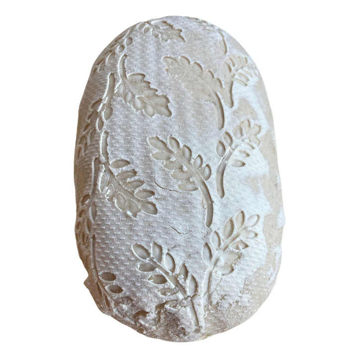 Pokrowiec na koszyk do garowania chleba owalny mini 27.5x12 cm do 0.9 kg (pomarańczowy) Tkanina EVO Special Wzór Kłosków