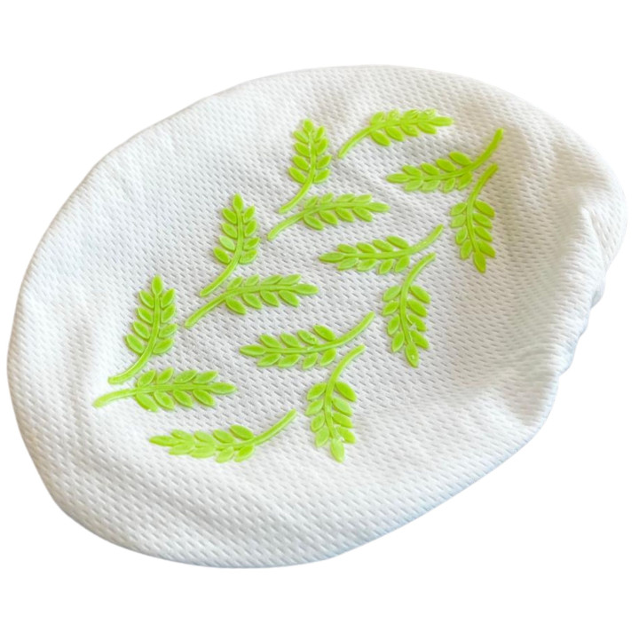 Pokrowiec na koszyk do garowania chleba owalny mini 27.5x12 cm do 0.9 kg (pomarańczowy) Tkanina EVO Special Wzór Kłosków