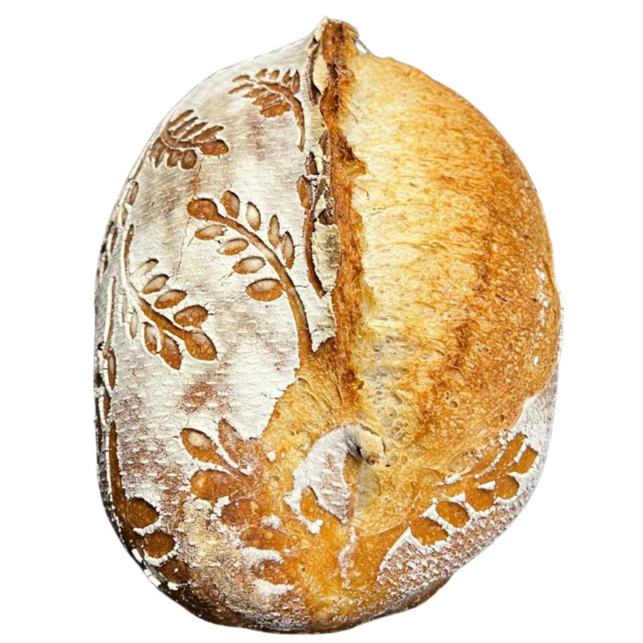 Pokrowiec na koszyk do garowania chleba owalny mini 27.5x12 cm do 0.9 kg (pomarańczowy) Tkanina EVO Special Wzór Kłosków